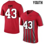 Youth Ohio State Buckeyes #43 Robert Cope Throwback Nike NCAA College Football Jersey Sport KYG7244MK